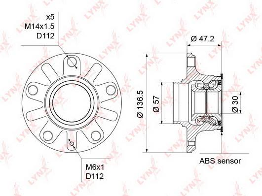 

Подшипник ступицы задн.AUDI A3/VW GOLF V 03>