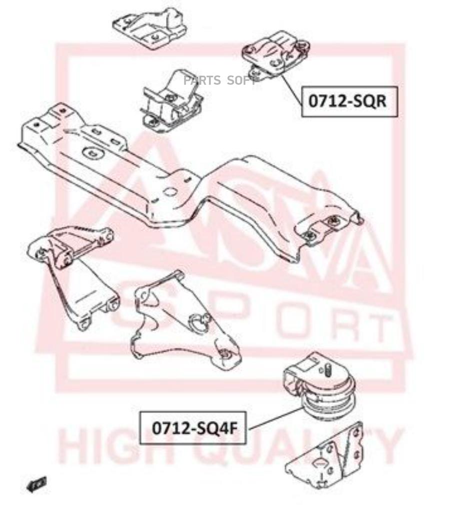 Подушка Двигателя Передняя Suzuki Suzuki Grand Vitara/Escudo Sq416/Sq420/Sq625 1998-2006 A