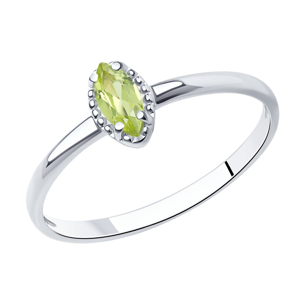 

Кольцо из серебра с хризолитом р. 19,5 SOKOLOV 92012119, 92012119