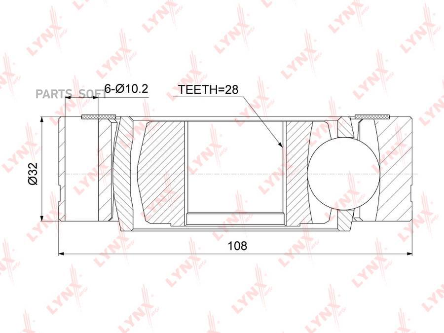 

ШРУС внутр.VW Transporter IV 1.9D-2.5D 90-03