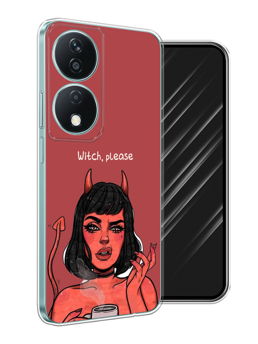 

Чехол Awog на Honor X7B "Evil Girl", Бордовый;черный, 6123350-1