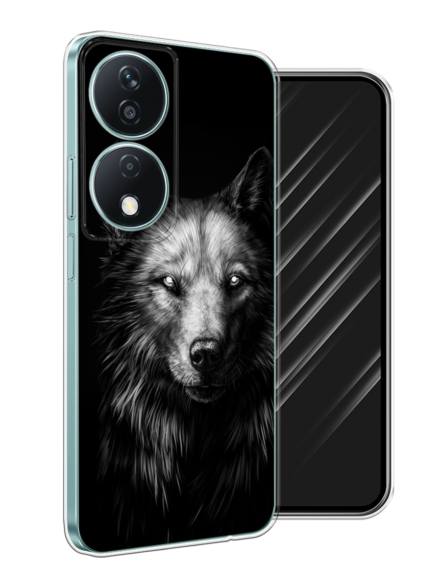 

Чехол Awog на Honor X7B "Волк черно белый", Серый;бежевый;белый, 6123350-1