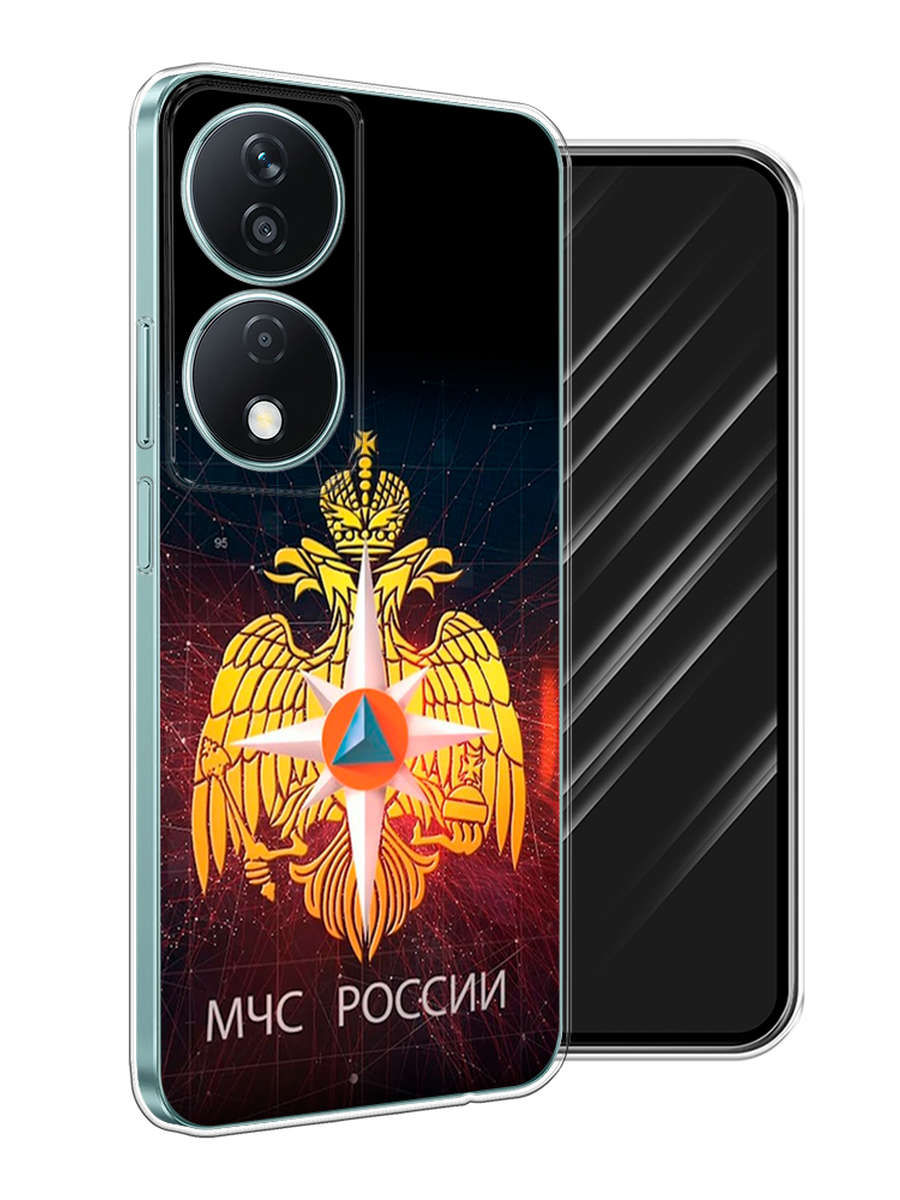 

Чехол Awog на Honor X7B "МЧС России", Черный;желтый;красный, 6123350-1