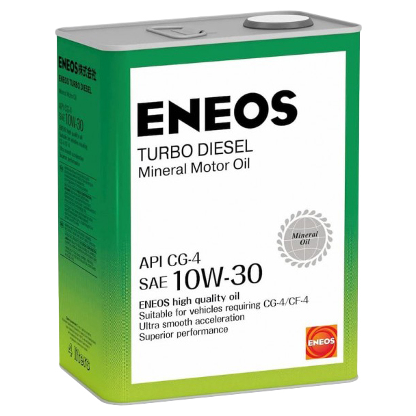 ENEOS OIL1424 Моторное масло минерал. ENEOS Turbo Diesel 10W30 СG-4 4л () 1шт