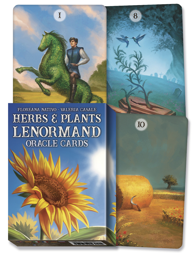 

Карты Таро Herbs and Plants Lenormand Oracle Lo Scarabeo Травы и Растения Ленорман, Бордовый
