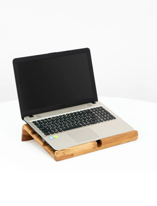 фото Подставка для ноутбука holz idea деревянная. столик для ноутбука. дуб