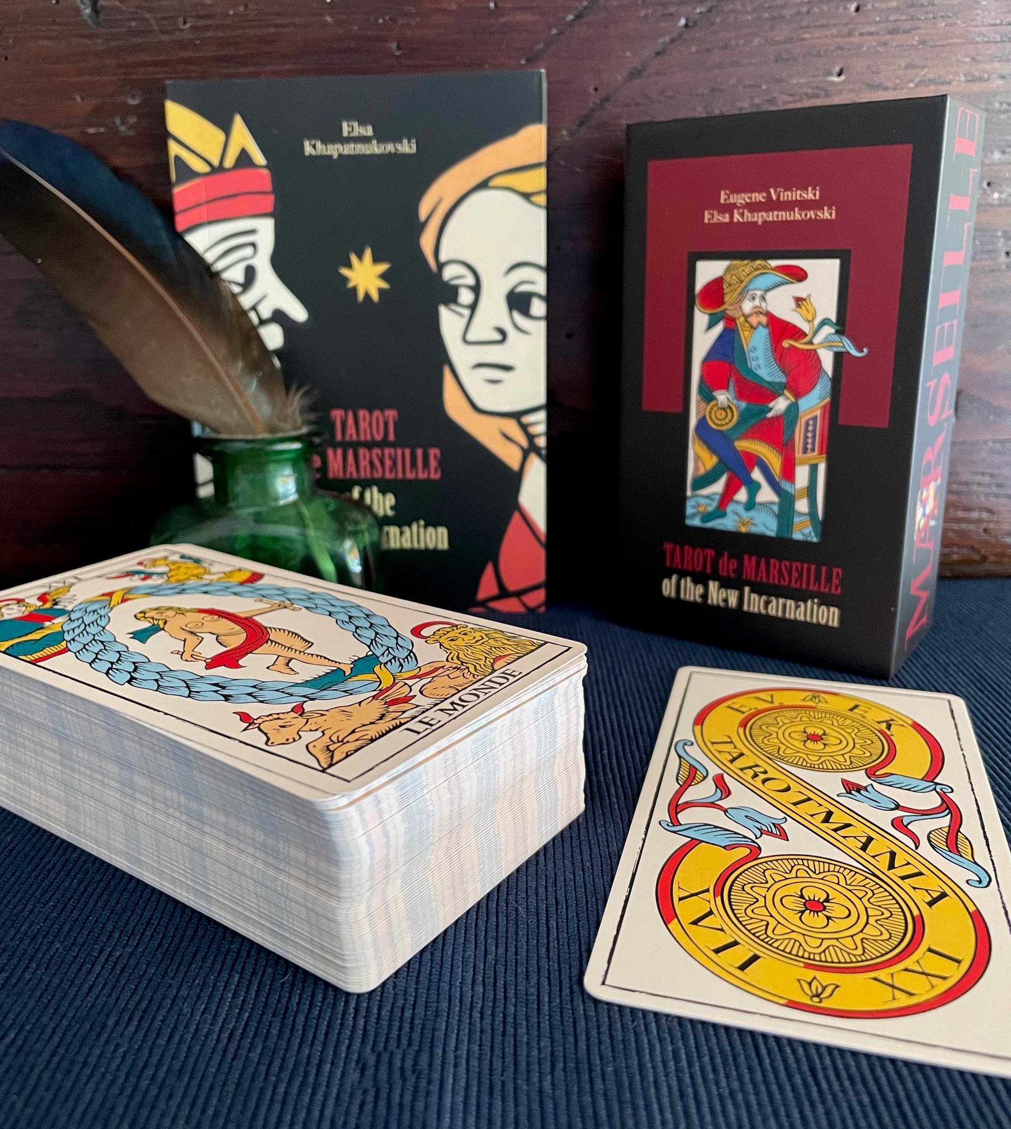 

Карты Таро Tarot de Marseille of the New Incarnation, Tarotmania, Желтый