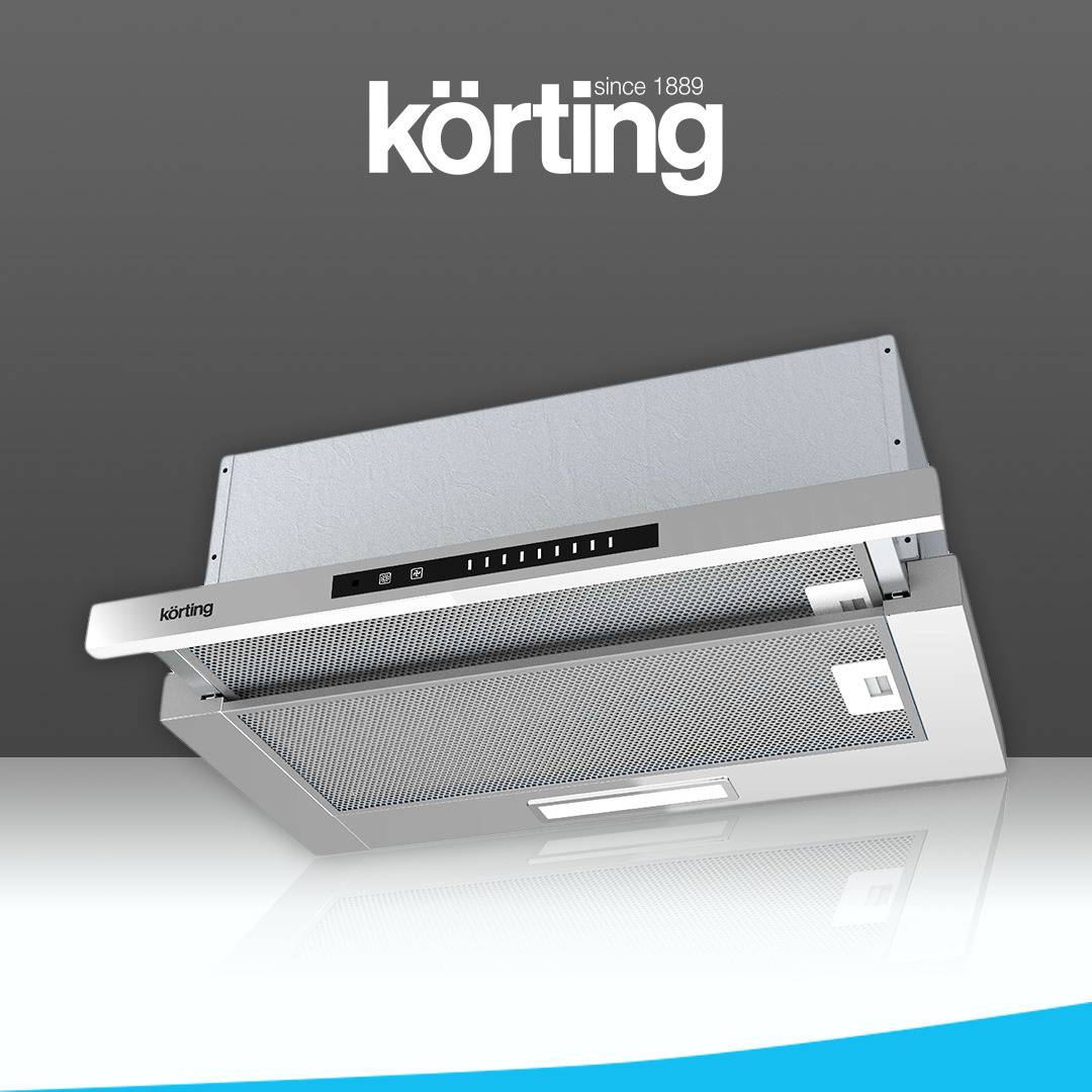 Вытяжка встраиваемая Korting KHP 6975 X серая смеситель для кухни hansgrohe metris select sbox с выдвижным изливом нержавеющая сталь 73803800