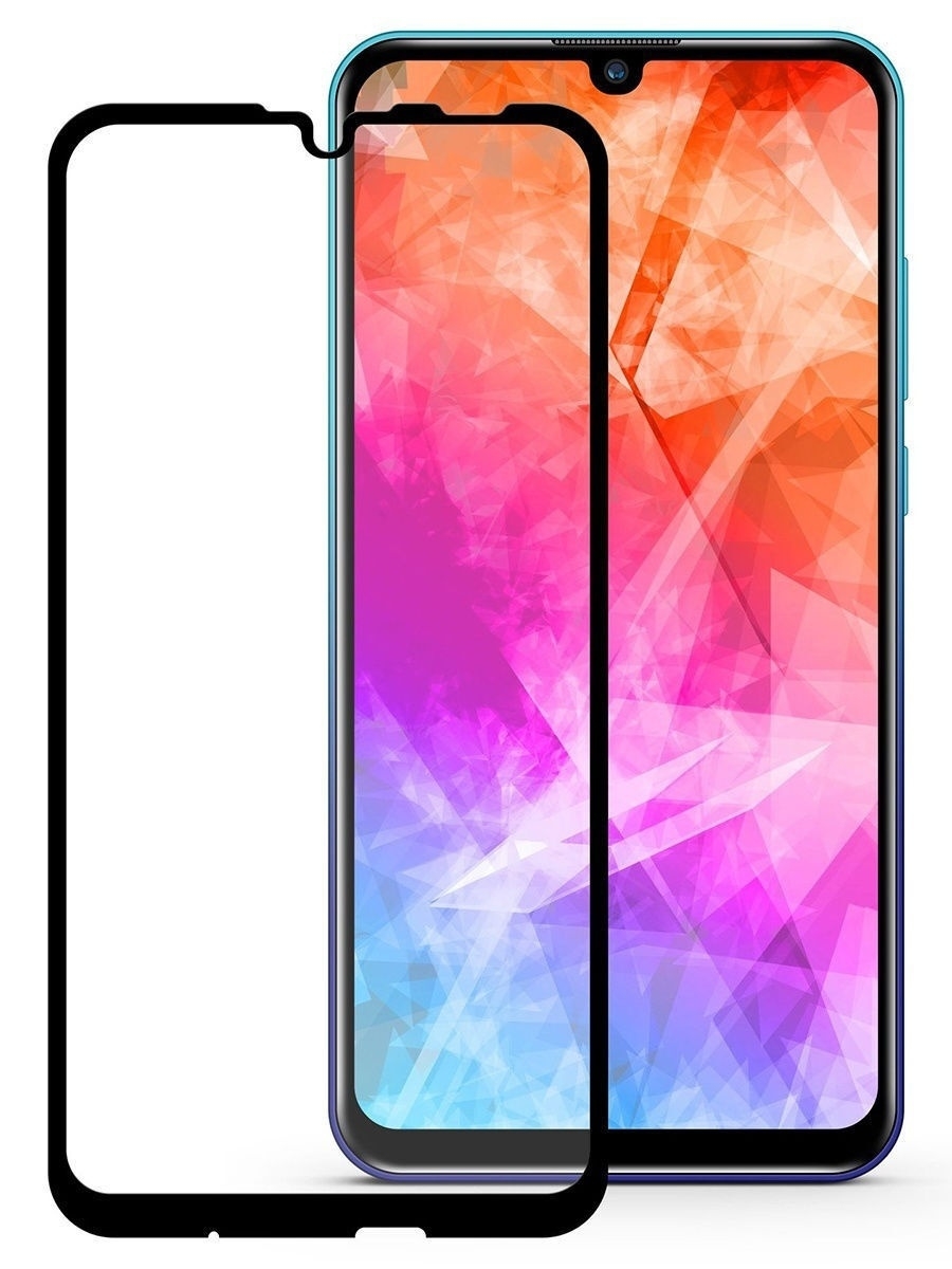 Защитное стекло для Realme 7/6/6s Full Glue черный, BoraSCO