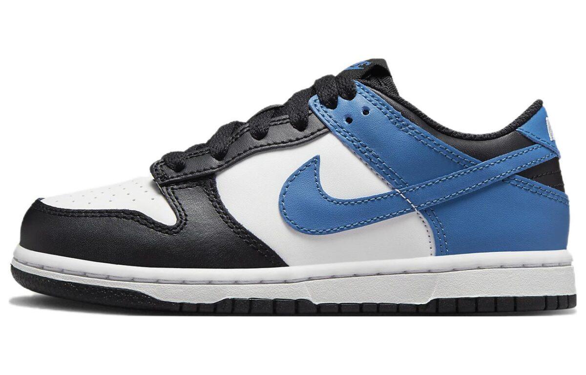 

Кеды унисекс Nike Dunk White Blue Black GS белые 38.5 EU, Белый, Dunk White Blue Black GS