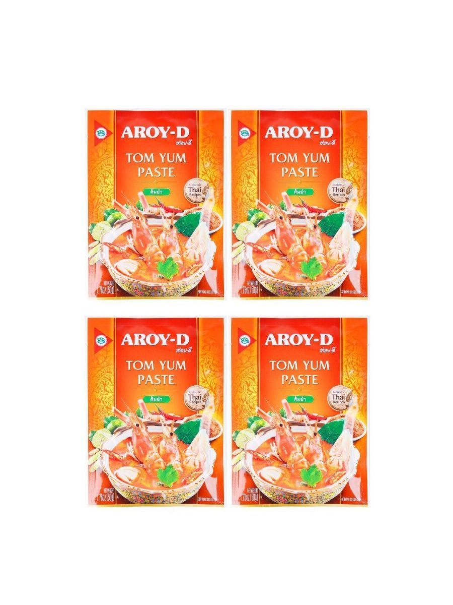 Паста Aroy-D Том Ям, 50 г х 4 шт