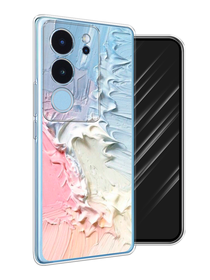 

Чехол Awog на Vivo V29 "Фруктовое мороженное", Голубой;розовый;желтый, 269350-1
