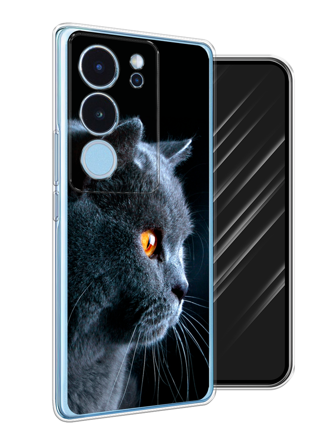 

Чехол Awog на Vivo V29 "Благородный кот британец", Черный;серый;оранжевый, 269350-1