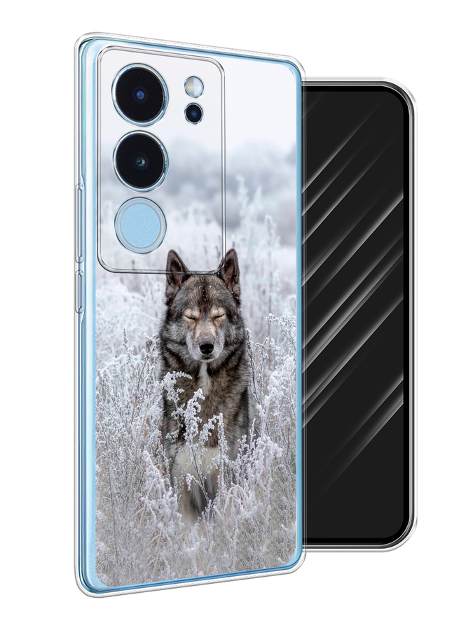 

Чехол Awog на Vivo V29 "Волк в поле", Белый;черный, 269350-1