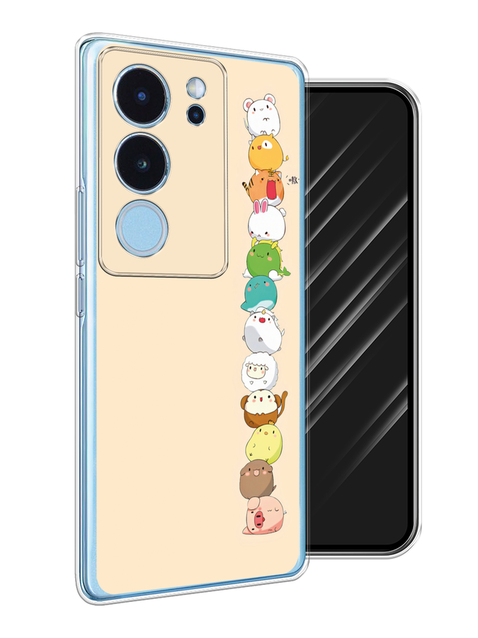 

Чехол Awog на Vivo V29 "Питомцы Чиби", Желтый, 269350-1
