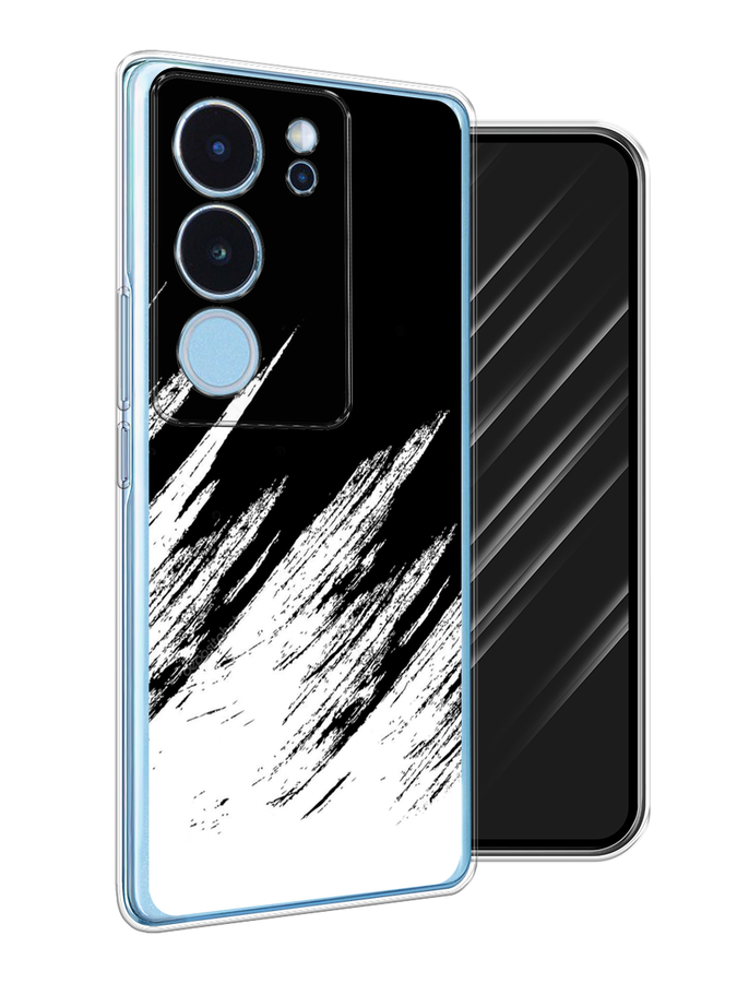 

Чехол Awog на Vivo V29 "Черно белые брызги", Черный;белый;бежевый, 269350-1
