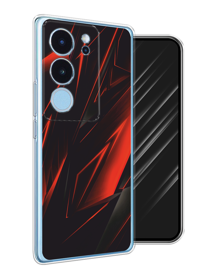 

Чехол Awog на Vivo V29 "Игровой фон", Бордовый;красный;черный, 269350-1