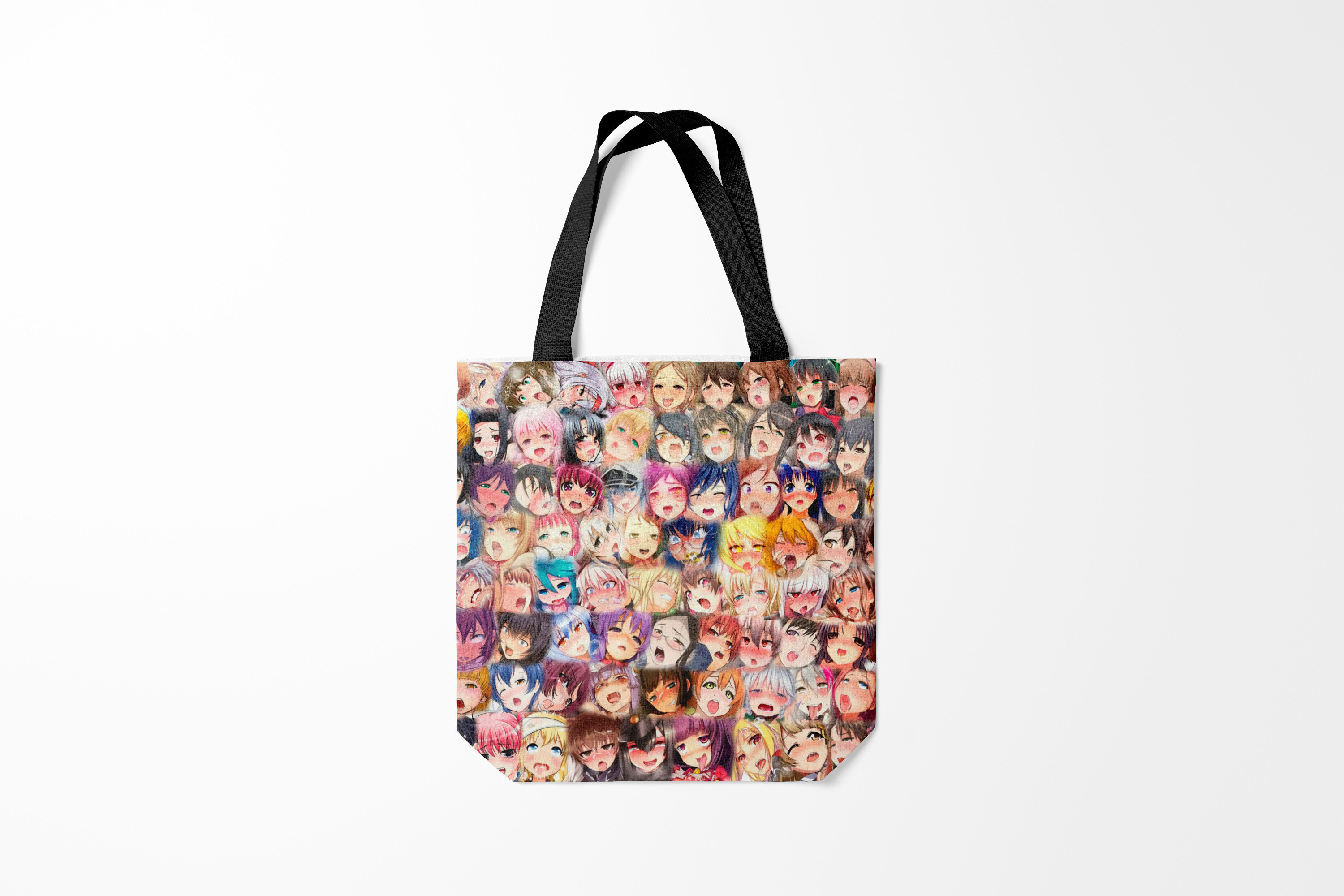 

Сумка шoппер унисекс Burnettie Ahegao MANY FACES OF color, разноцветный, Ahegao MANY FACES OF color