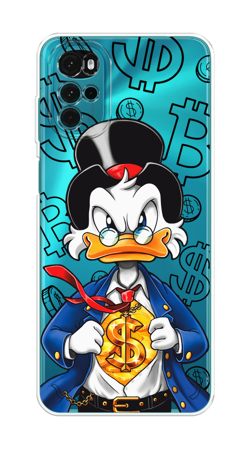 

Чехол на Motorola Moto G22 "Scrooge Goldman", Черный;белый;синий, 243150-1