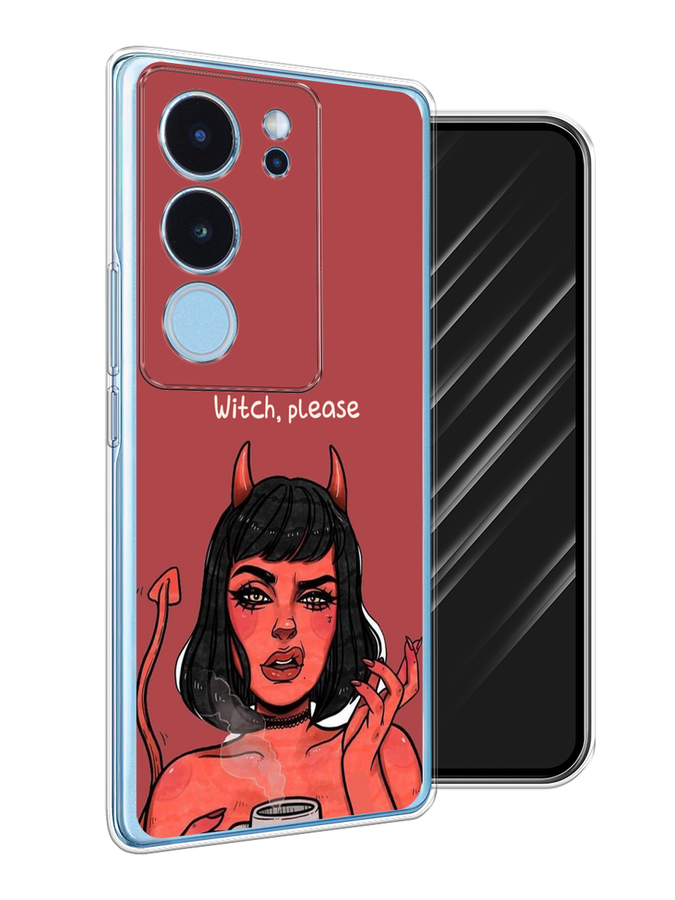 

Чехол Awog на Vivo V29 "Evil Girl", Бордовый;черный, 269350-1