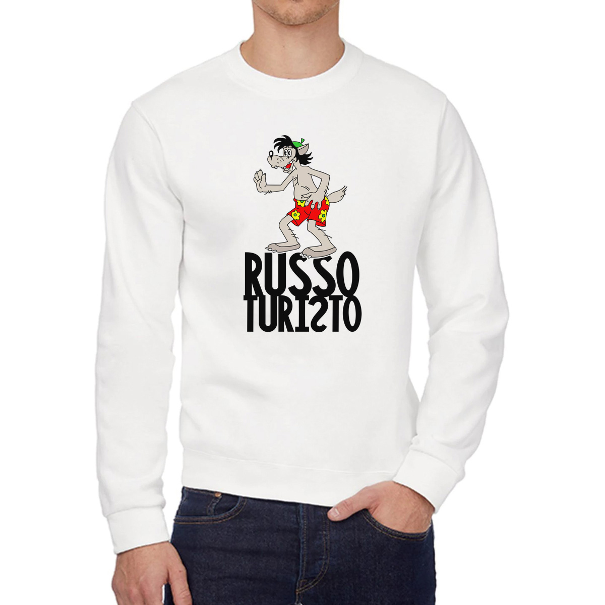 

Свитшот унисекс CoolPodarok W0151383 белый 48 RU, W0151383