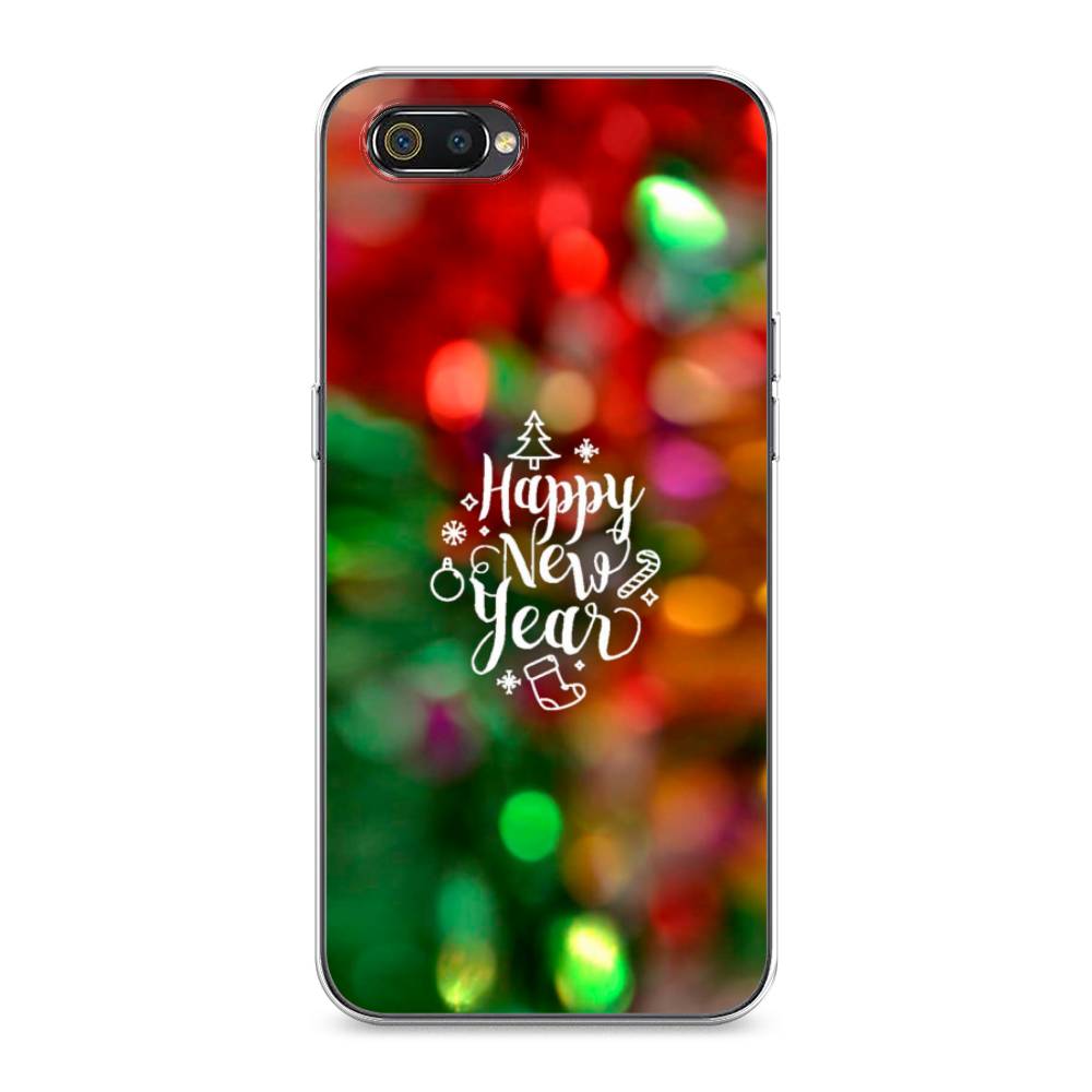 

Чехол на Realme C2 "Новый Год на елке", Зеленый;красный;желтый, 251150-5