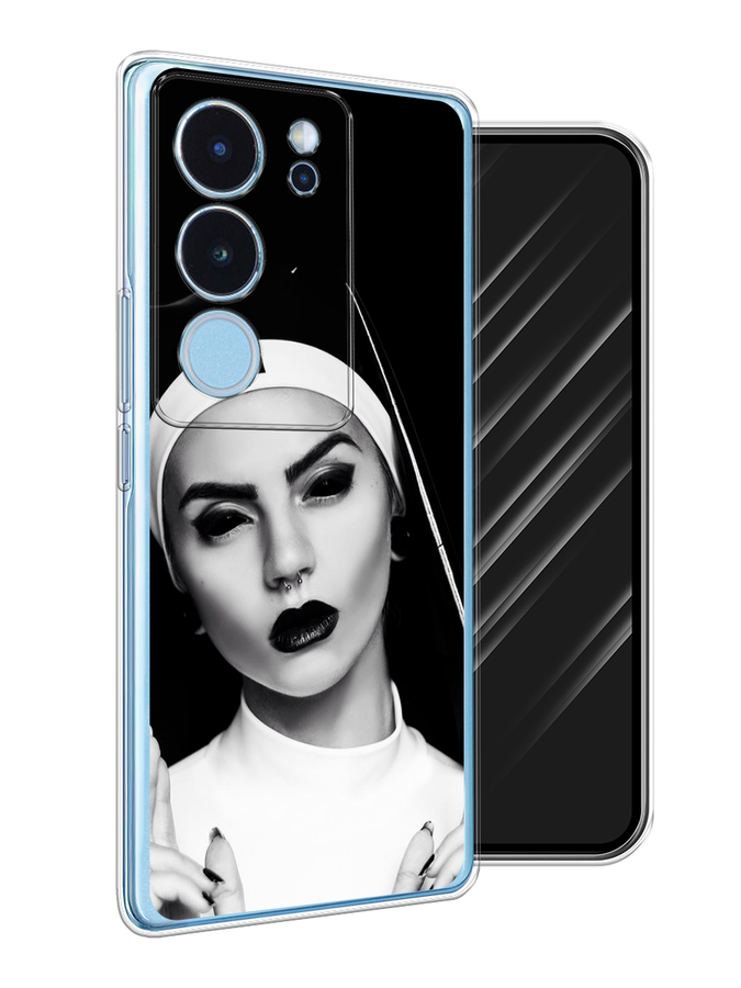 

Чехол Awog на Vivo V29 "Черная монашка", Серый;черный, 269350-1