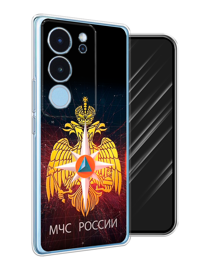 

Чехол Awog на Vivo V29 "МЧС России", Черный;желтый;красный, 269350-1
