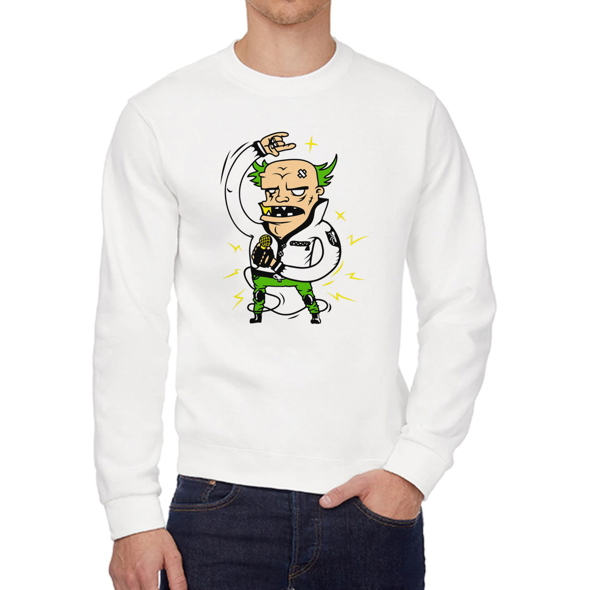 

Свитшот унисекс CoolPodarok W0151382 белый 42 RU, W0151382