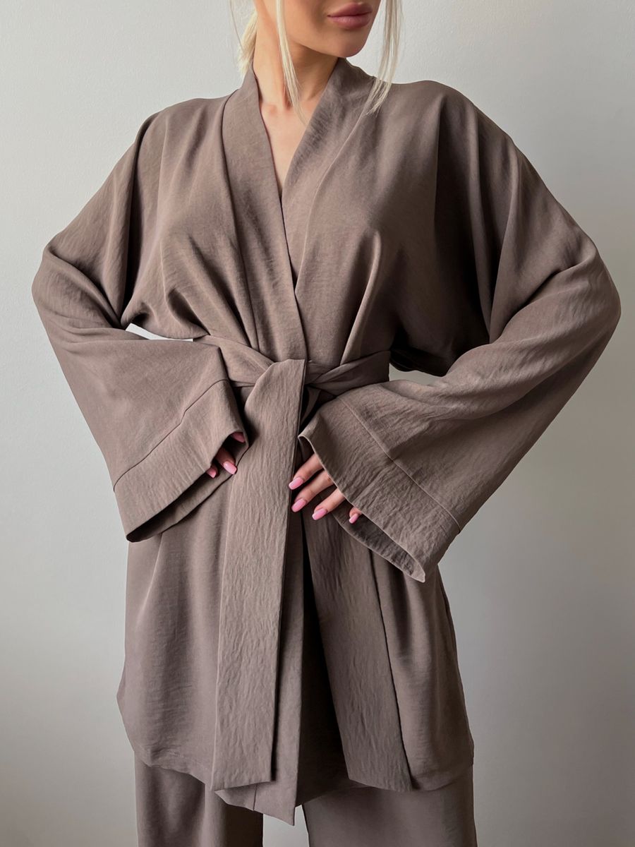 

Пижама женская Mimi Pajamas Brand 100035 серая 54-56 RU, Серый, 100035