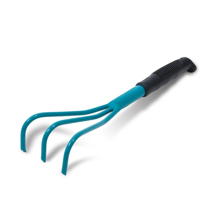 Рыхлитель, длина 38 см, 3 зубца, пластиковая ручка, Практик