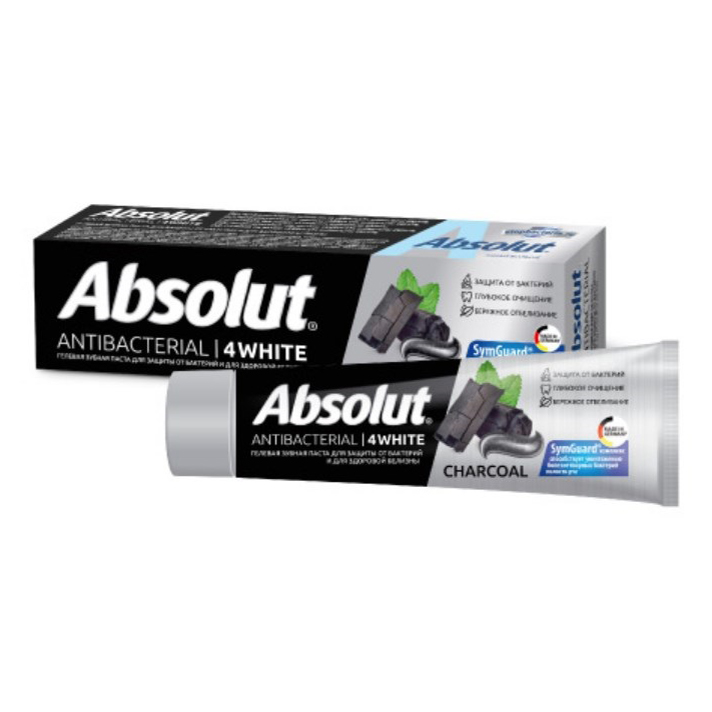 фото Зубная паста absolut antibacterial 4 white профилактическая 110 г