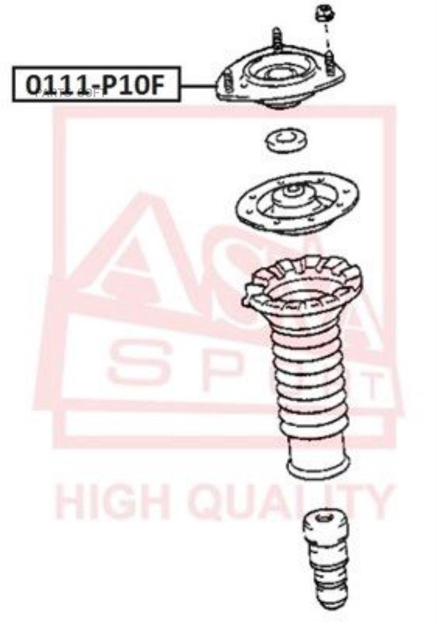 

ASVA 0111-P10F Опора амортизатора