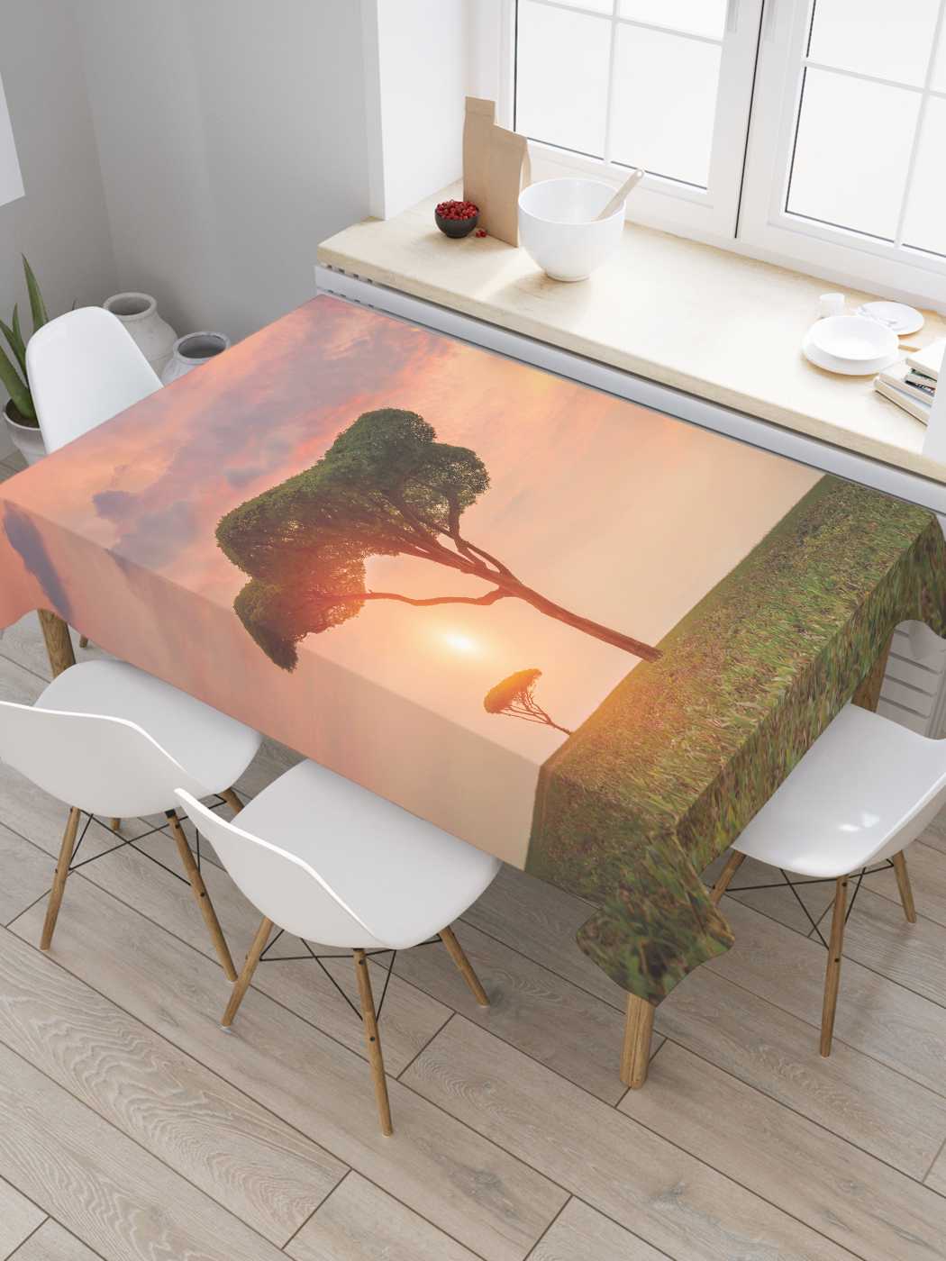 

Скатерть прямоугольная JoyArty "Древное семейство" из оксфорда, 180x145 см, Розовый, Древное семейство