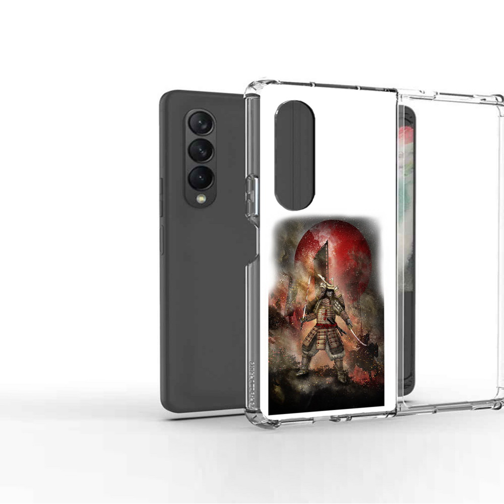

Чехол MyPads Tocco для Samsung Galaxy Z Fold 3 китайскийвоин, Прозрачный, Tocco