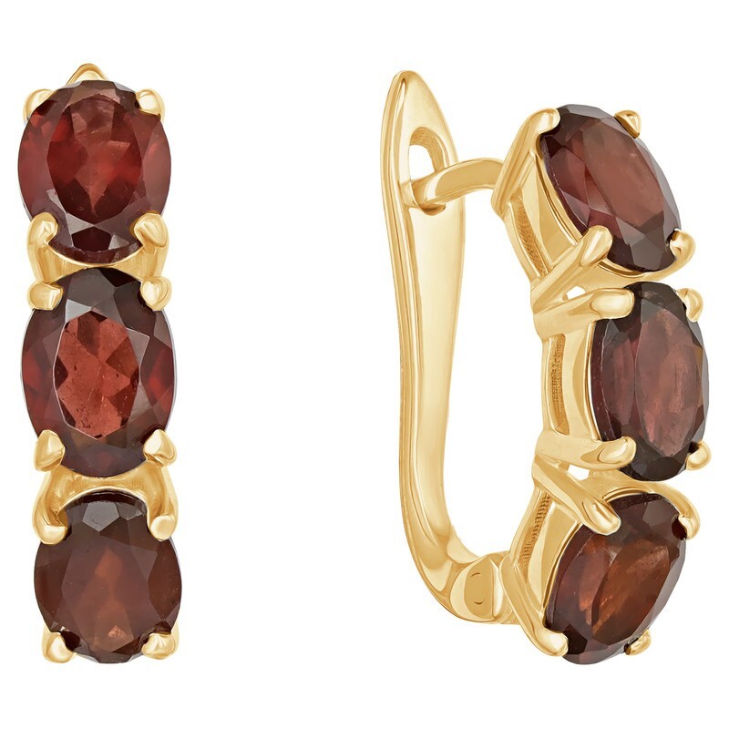 

Серьги из серебра с гранатом LAZURIT-ONLINE 7918YG, 7918YG