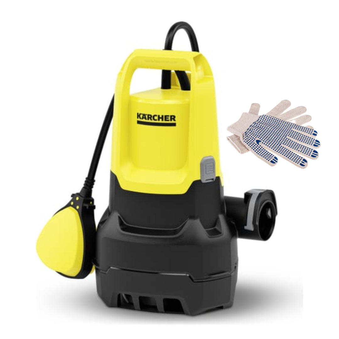 Погружной насос Karcher SP 11.000 Dirt 1.645-820 и рабочие перчатки