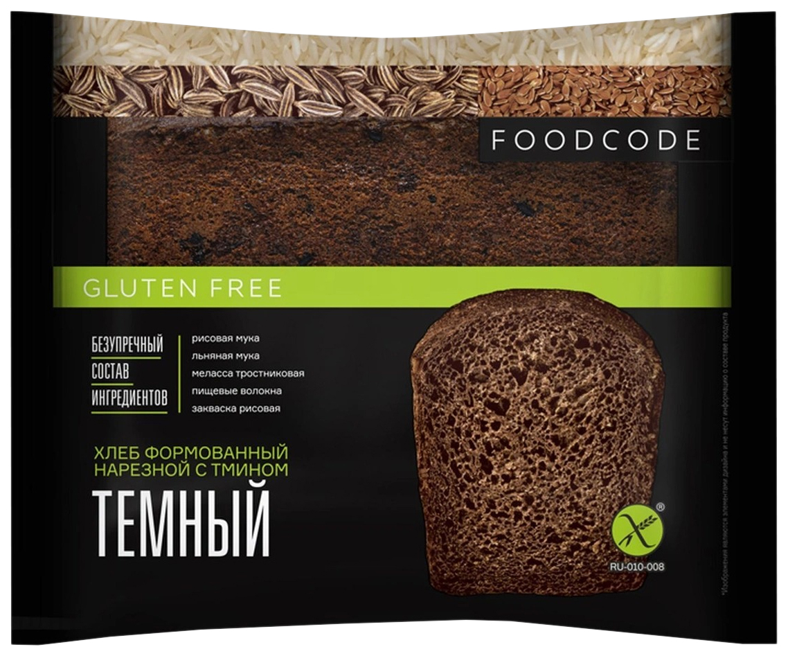 Хлеб серый Foodcode тмин без глютена 250 г