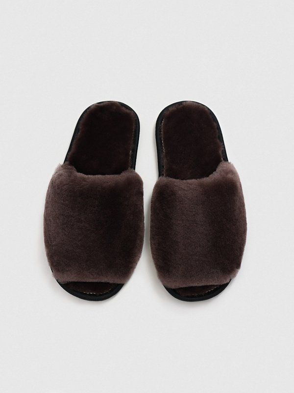 Тапочки женские ALEF 989-605 коричневые 39 RU