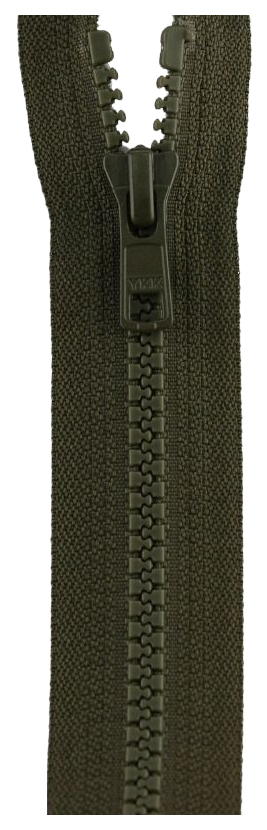 

Застежка-молния YKK 4335956/50, 078 темно-оливковый тип 5 (5,7мм), разъемная, 50см, Зеленый