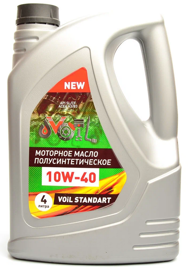 Моторное масло VOIL Standart 10W-40, SL/CF Полусинтетическое 4 л