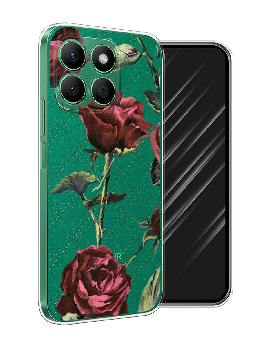 

Чехол Awog на Honor X8B "Бордовые розы фон", Бордовый, 6123250-1