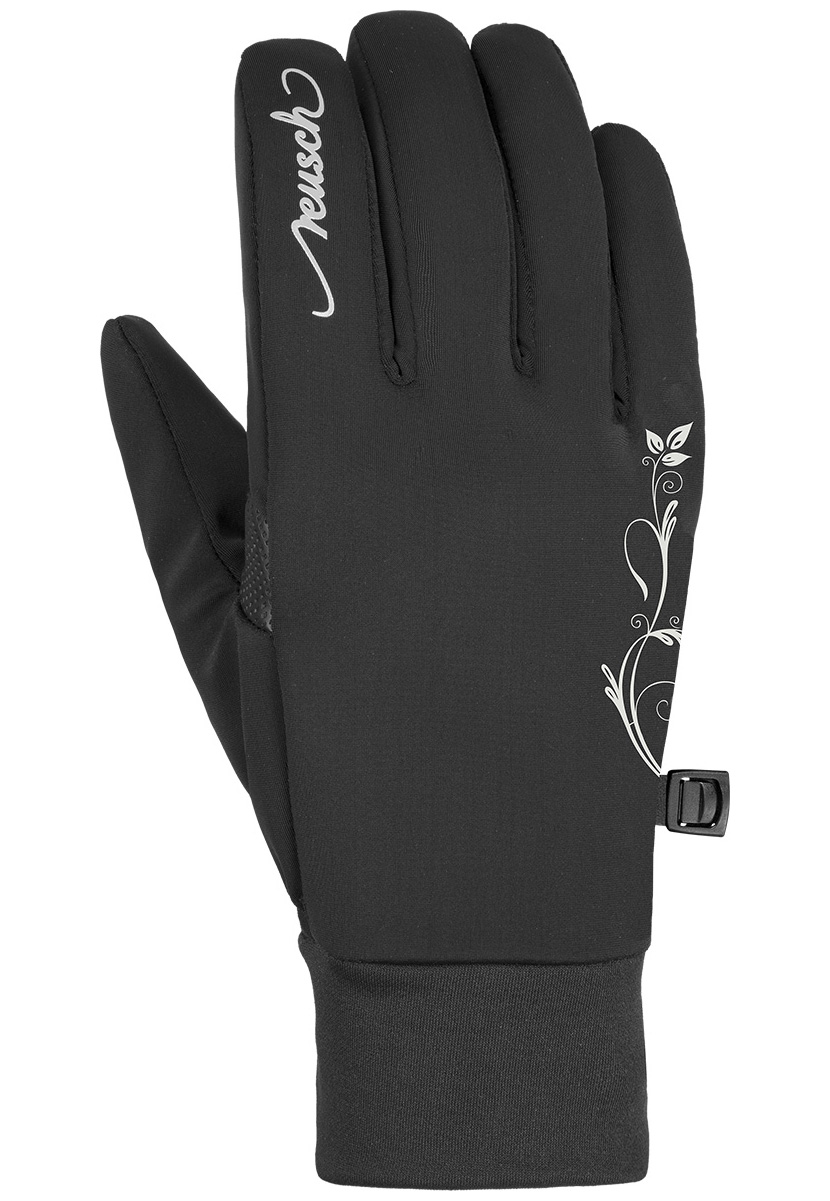 фото Перчатки reusch saskia touch-tec, 2022, black/silver, 8.5 inch