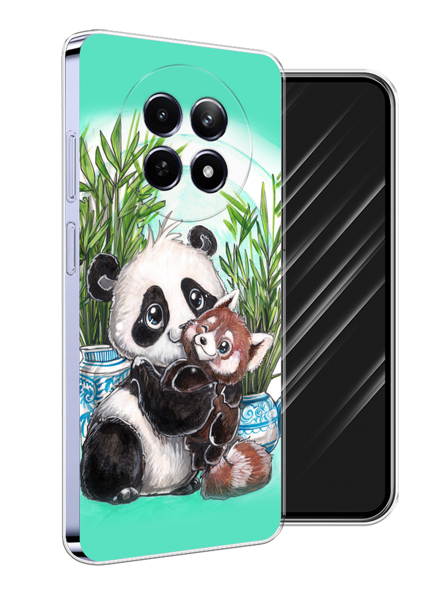 

Чехол Awog на Realme 12 5G "Друзья зверята", Бирюзовый;белый;черный, 2516450-1