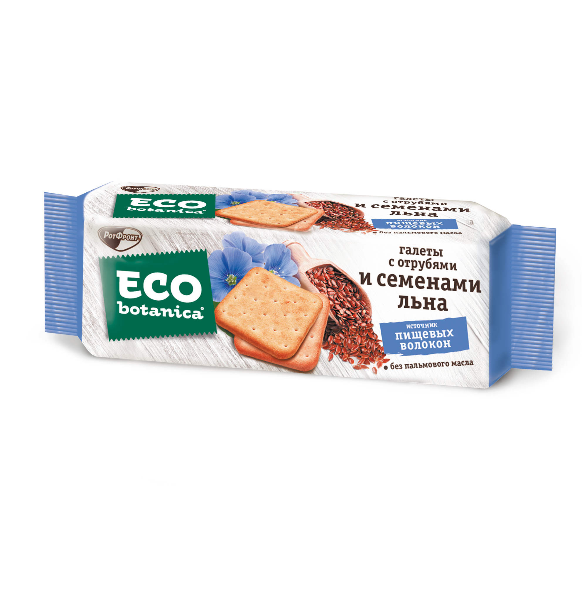 Галеты Eco-Botanica с отрубями и cеменами льна 160г