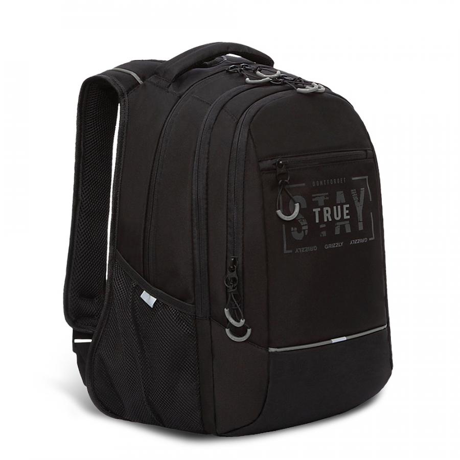 

Рюкзак мужской Grizzly RU-138-3/4 черный/серый, RU-138-3/4