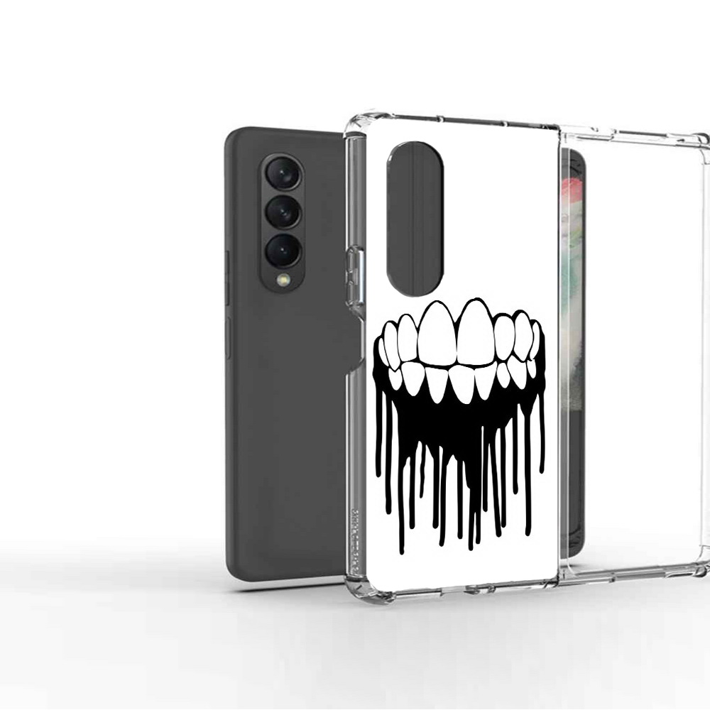 

Чехол MyPads Tocco для Samsung Galaxy Z Fold 3 зубы, Прозрачный, Tocco