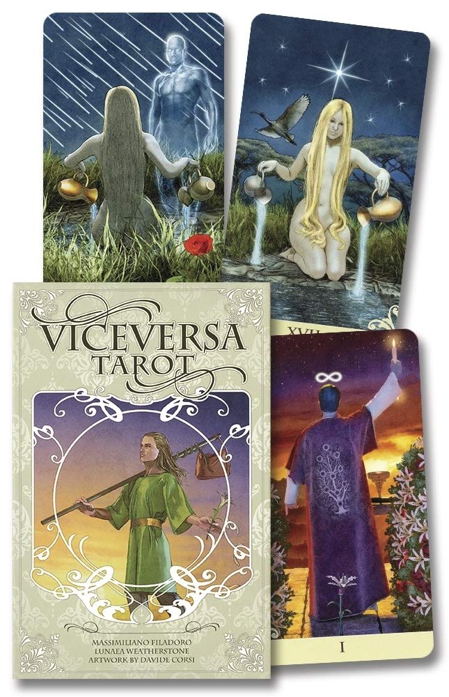 Карты Таро Filadoro Corsi Wheaterstone Vice Versa Tarot Kit Lo Scarabeo, Книга 100061416863 черный