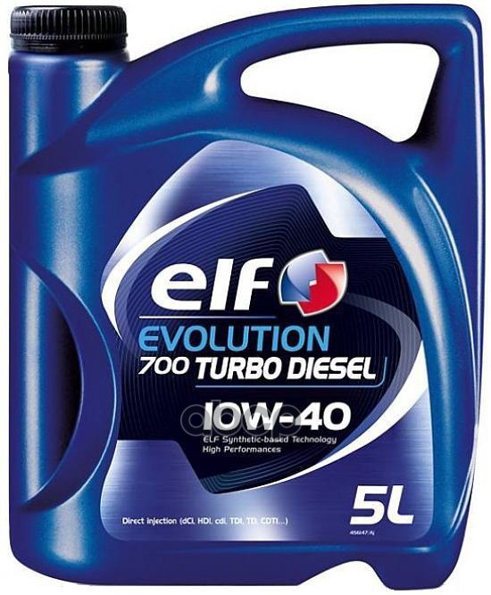 

Моторное Масло Полусинтетическое Elf Evolution 700 Turbo Diesel 10W40 5L Api Sl/ Cf, Acea