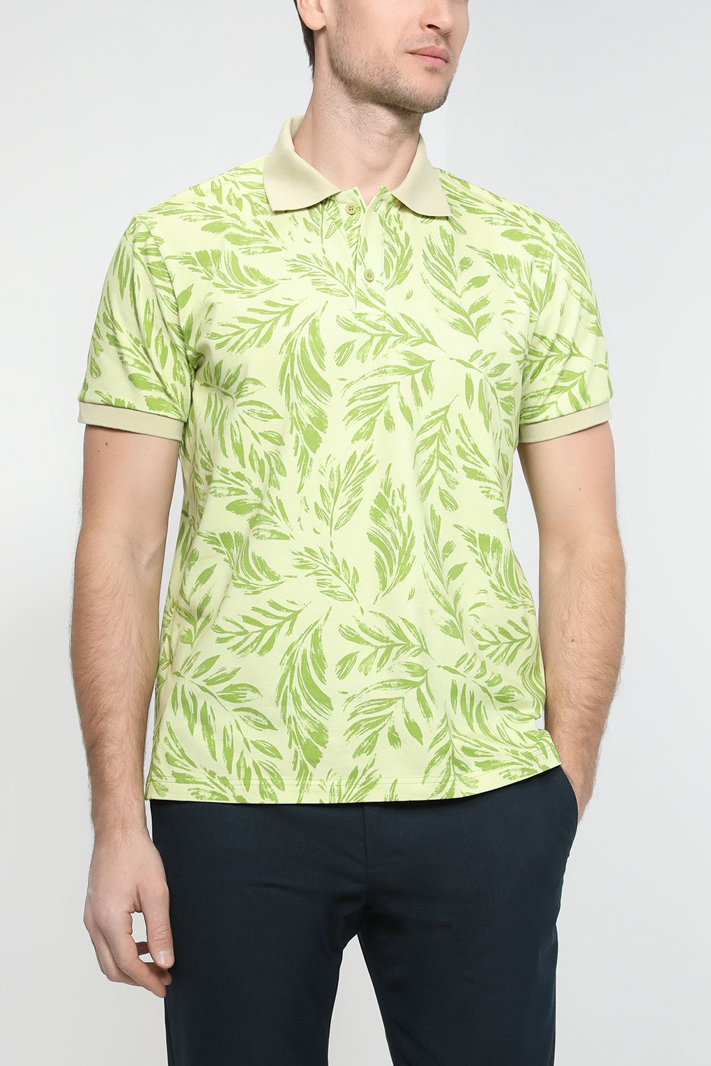 

Футболка мужская MARCO DI RADI MDR230312188-015 зеленая L, Зеленый, MDR230312188-015